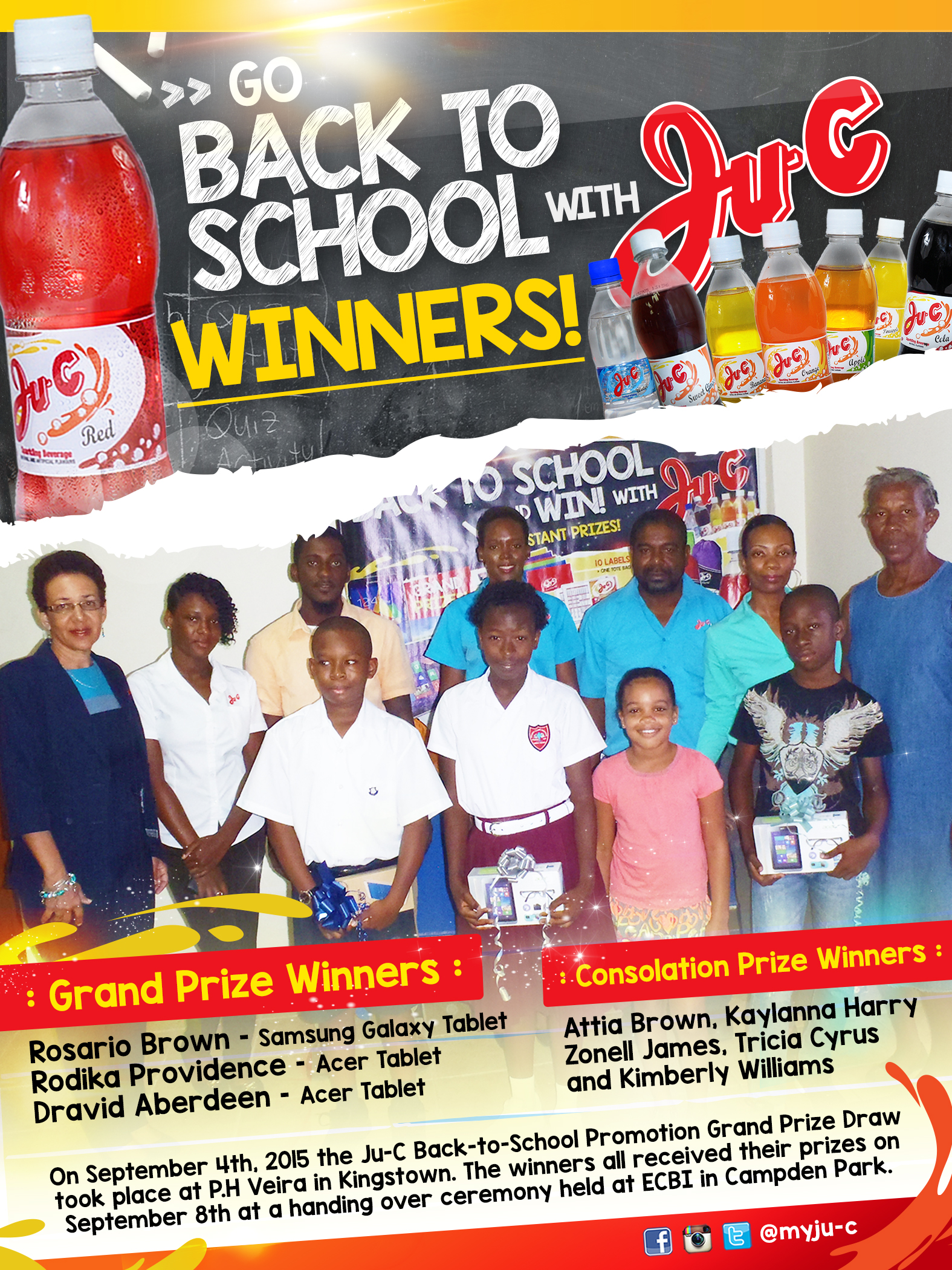 Back to School Promotion Grand Prize Winners